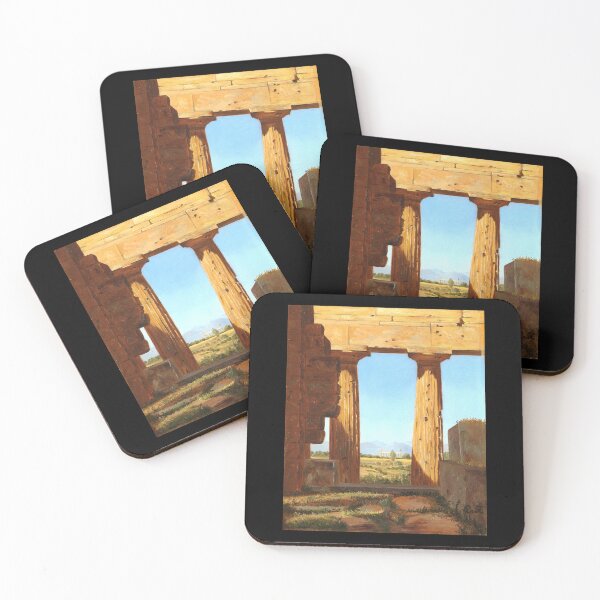 Item preview, Columns Of The Temple Of Neptune At Paestum Sticker designed and sold by donnielnah.