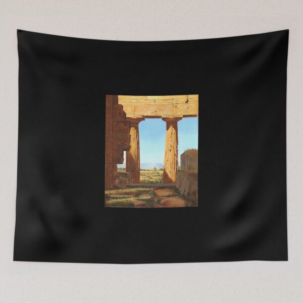 Item preview, Columns Of The Temple Of Neptune At Paestum Sticker designed and sold by donnielnah.