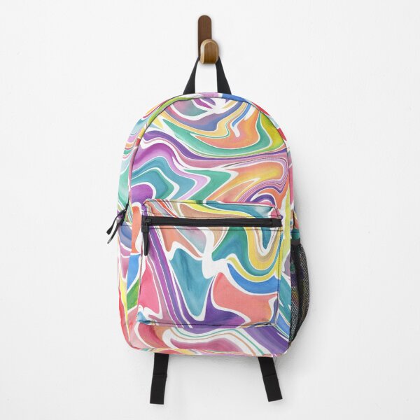 Item preview, Psychedelic multi-colour marble effect digital artwork designed and sold by plumspixellove.