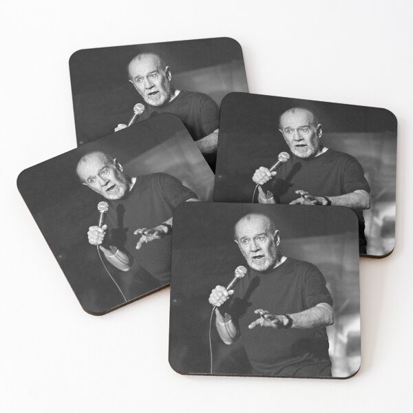 Item preview, George Carlin - BW Photograph designed and sold by ConcertImages.