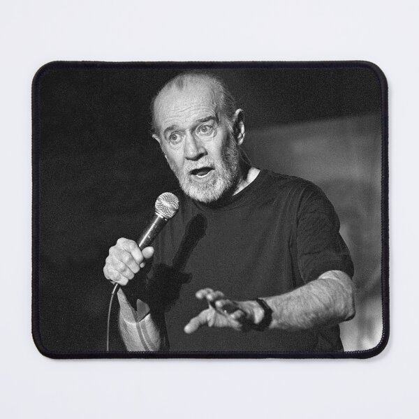 Item preview, George Carlin - BW Photograph designed and sold by ConcertImages.