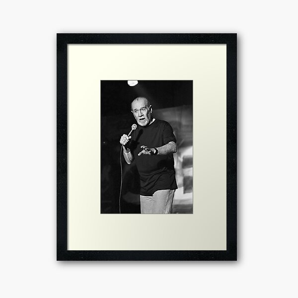 Item preview, George Carlin - BW Photograph designed and sold by ConcertImages.