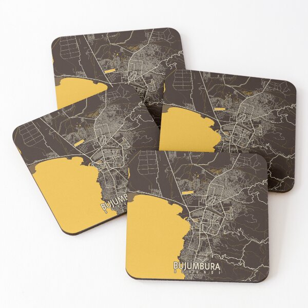 Item preview, Bujumbura City Map of Burundi - Pastel designed and sold by deMAP.