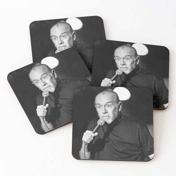 Item preview, George Carlin - BW Photograph designed and sold by ConcertImages.