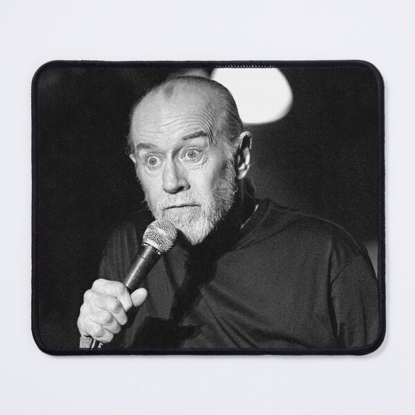 Item preview, George Carlin - BW Photograph designed and sold by ConcertImages.