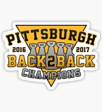 Pittsburgh Back2Back Champs Sticker