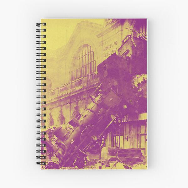 Item preview, Montparnasse Steam Train Wreck 1895 Modern Art Look designed and sold by knightsydesign.