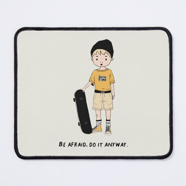 Item preview, Be afraid, do it anyway. designed and sold by Miaou Studio.