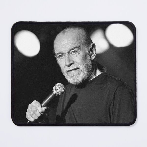 Item preview, George Carlin - BW Photograph designed and sold by ConcertImages.