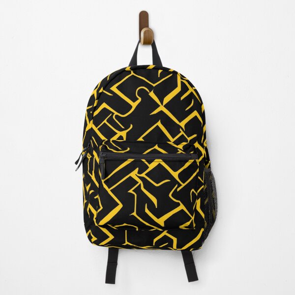 Item preview, Black and Yellow Abstract Lines | Modern Maze Repeating Pattern designed and sold by TMBTM.