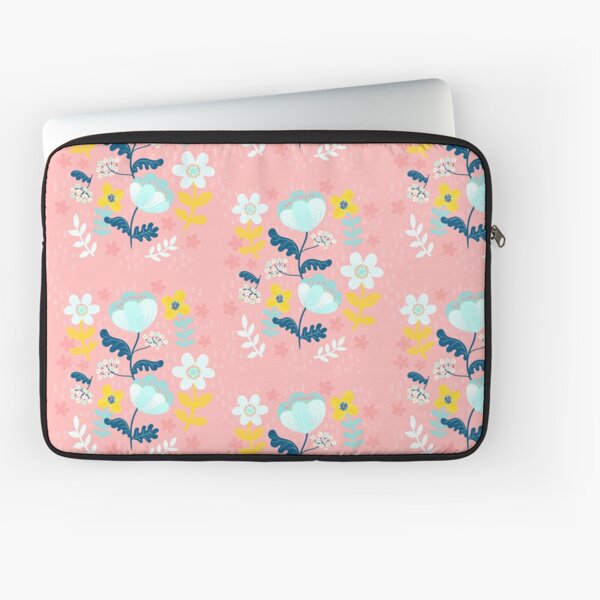 Flower Power in Pink Pattern Laptop Sleeve