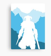 Dragonborn - Blue Canvas Print