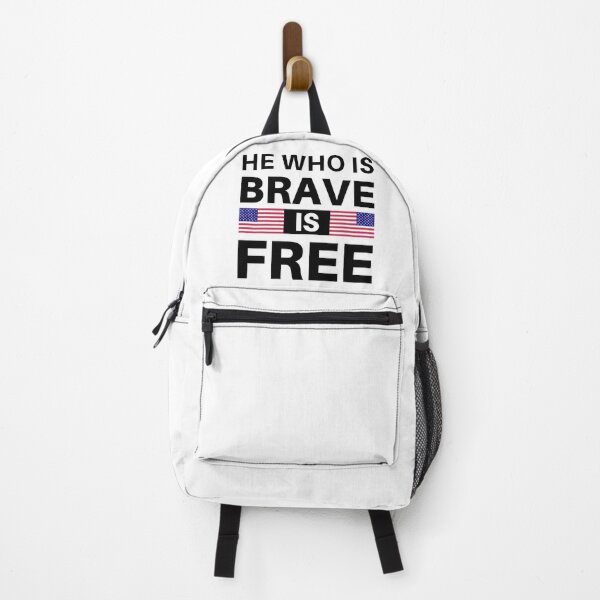 Item preview, He Who Is Brave Is Free - Free American Freedom designed and sold by ViewerEqualsPhoton.