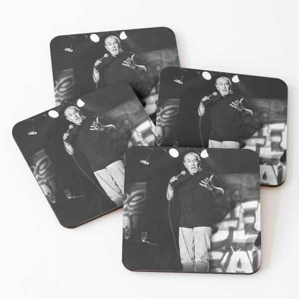 Item preview, George Carlin - BW Photograph designed and sold by ConcertImages.