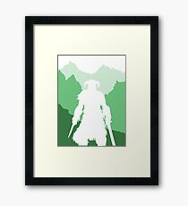 Dragonborn - Green Framed Print