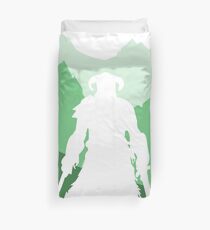 Dragonborn - Green Duvet Cover
