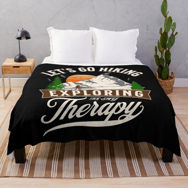 Item preview, Let's go Hiking Exploring is my Therapy designed and sold by GL Digital Artwork .