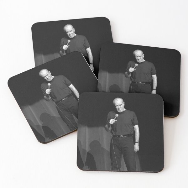 Item preview, George Carlin - BW Photograph designed and sold by ConcertImages.