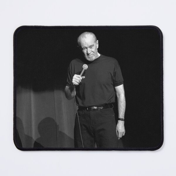 Item preview, George Carlin - BW Photograph designed and sold by ConcertImages.