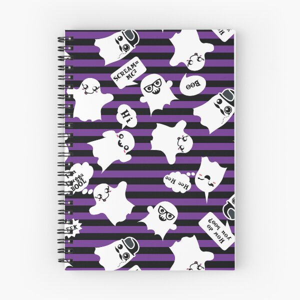 Item preview, Cute ghosts - Purple designed and sold by 2ndStarFabric.