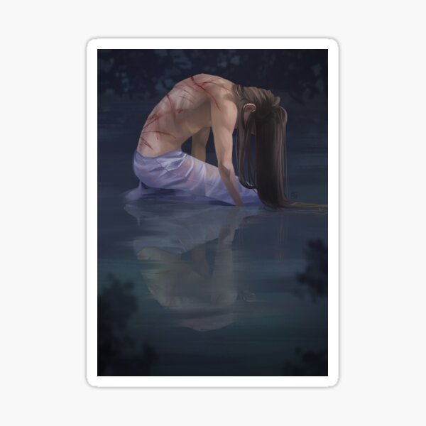 Lan Zhan's reflection Sticker