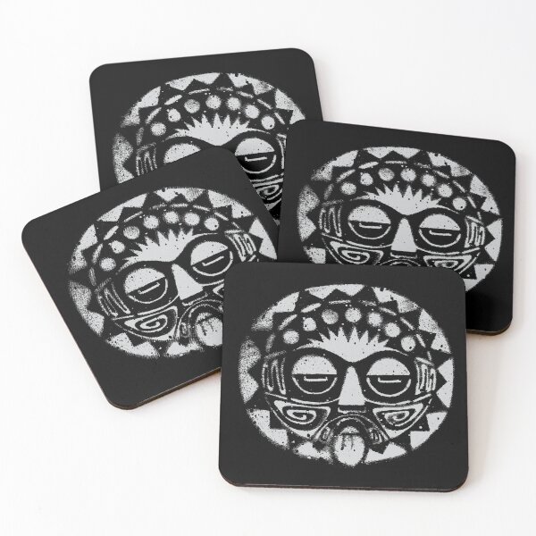 Item preview, Tribal mask decoration in grey designed and sold by Anomalypark.