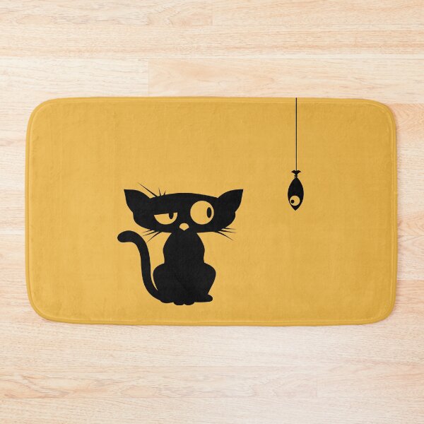 Item preview, Funny Cat and Fish designed and sold by elizaldesigns.