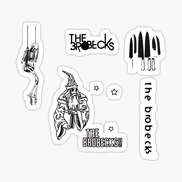 Item preview, The Brobecks Sticker Pack designed and sold by andreadkc.