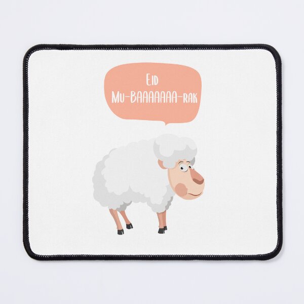 Item preview, Eid Mubarak Funny Sheep Happy Eid Humour Sarcastic Pun designed and sold by hShah06.