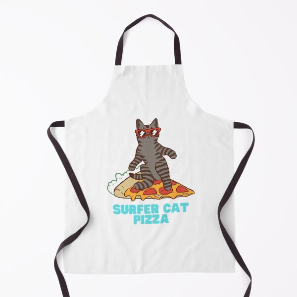 Item preview, Surfer cat Pizza designed and sold by Zakaria-4.