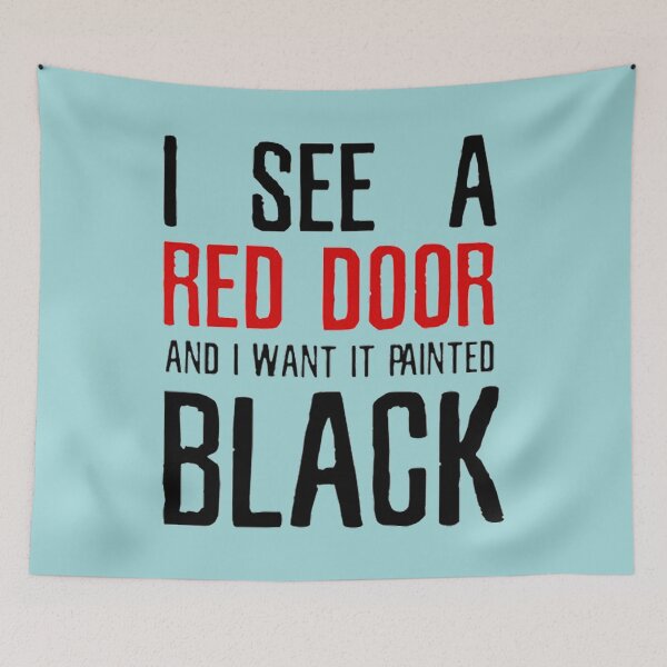 Item preview, Paint It Black The Rolling Stones Lyrics designed and sold by CeridwenPham.