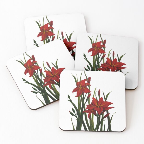 Item preview, Day Lily 2 Watercolour and Gouache Painting designed and sold by Heatherian.
