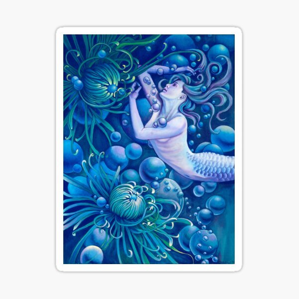 Item preview, Bubble Garden Mermaid designed and sold by KareliKairos.