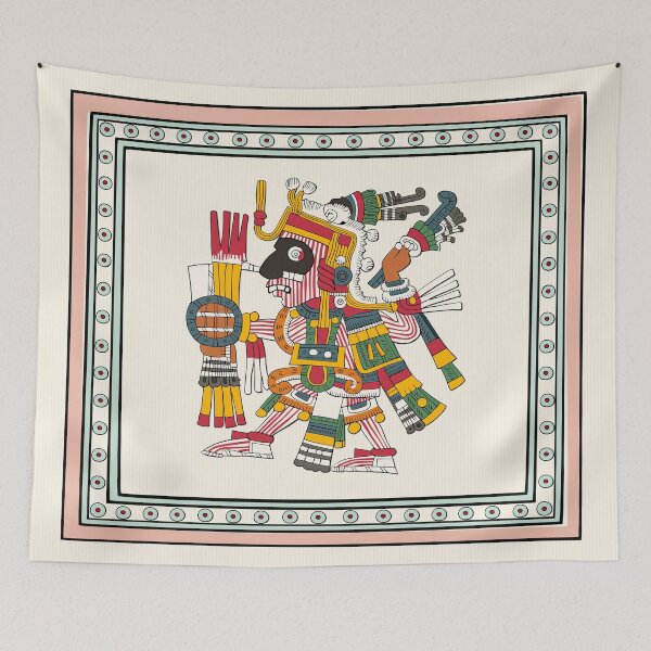 Item preview, Mixcoatl - Aztec God Of Hunting Duvet designed and sold by Aztectees.