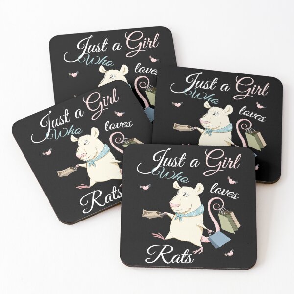 Item preview, Just a Girl Who Loves Rats - Funny Kawaii Anime Rat Lover Gift designed and sold by r-silver.