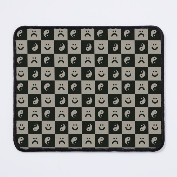 Item preview, Dark Ska Pattern with Yin Yang and smilies designed and sold by ZANGRAM.