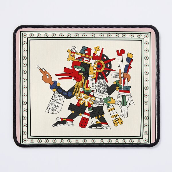 Item preview, Quetzalcoatl Ehecatl - Aztec God Of Life Duvet designed and sold by Aztectees.