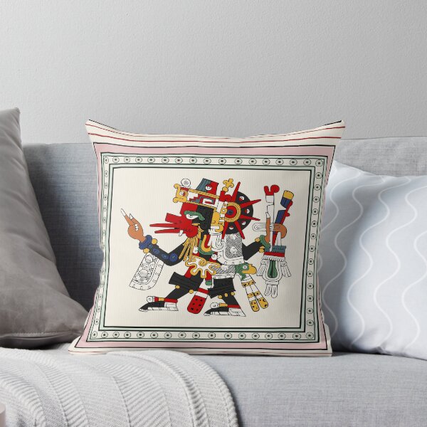 Item preview, Quetzalcoatl Ehecatl - Aztec God Of Life Duvet designed and sold by Aztectees.