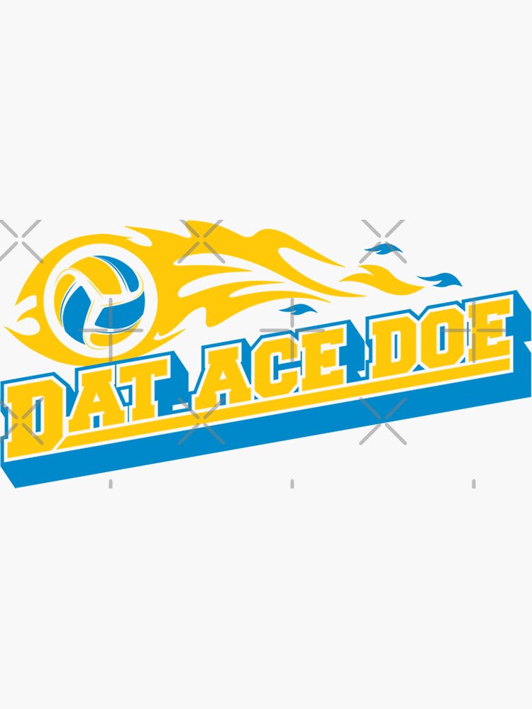 "Dat Ace Doe Beach Volleyball Player Volleyball" Sticker for Sale by