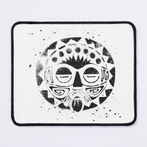 Item preview, Indie grunge tribal mask decor in Black designed and sold by Anomalypark.