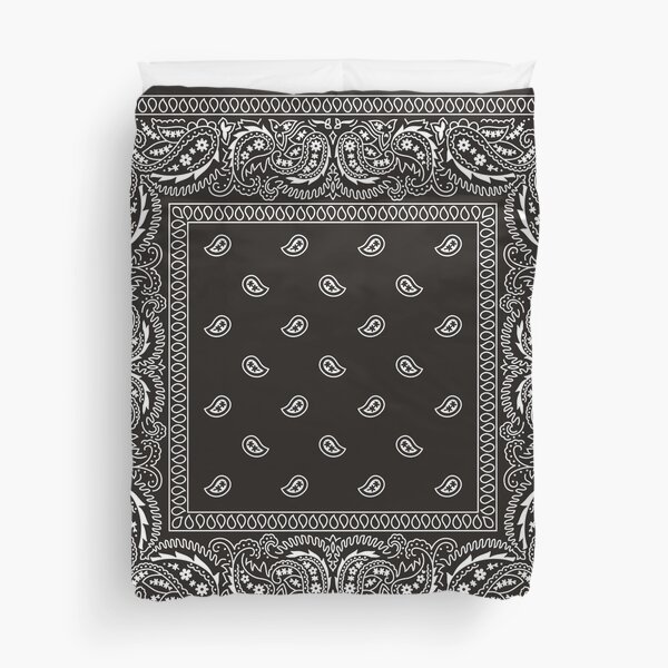 Bandana - Black - Selection Available Duvet Cover