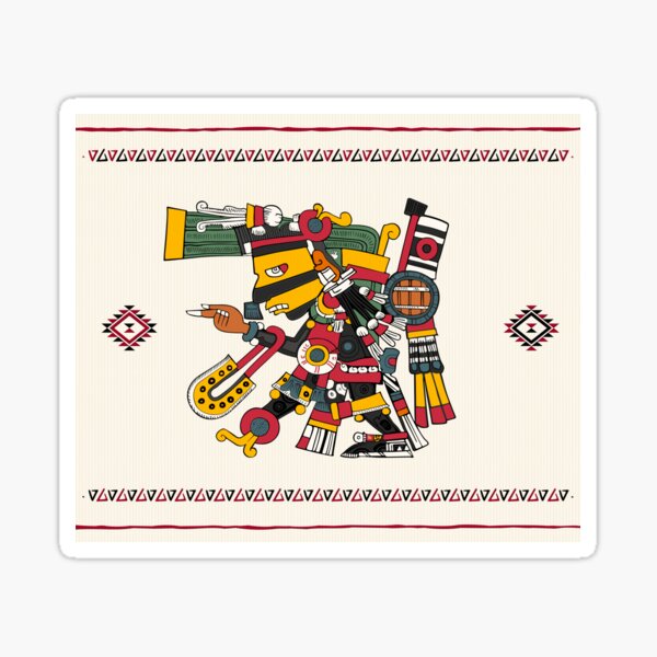 Artikel-Vorschau von Tezcatlipoca - Aztekischer Gott der Nacht Bettdecke, designt und verkauft von Aztectees.