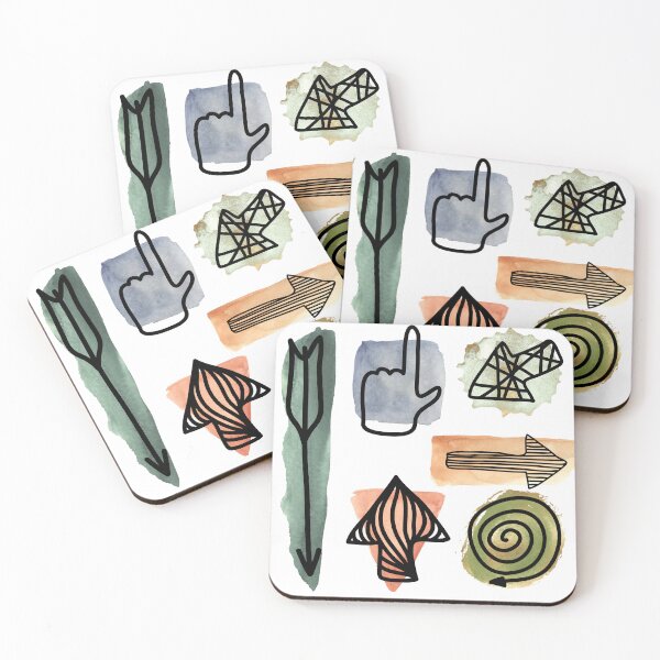 Item preview, Arrows sticker splashes watercolour  designed and sold by anna0711.