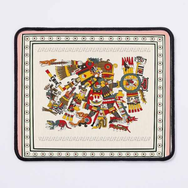 Item preview, Day Signs Tezcatlipoca - Aztec God Of Sorcery Duvet designed and sold by Aztectees.