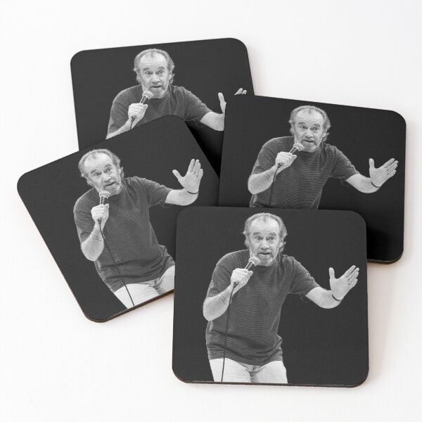 Item preview, George Carlin - BW Photograph designed and sold by ConcertImages.