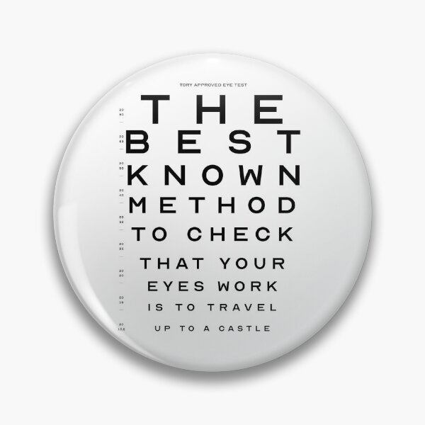 Item preview, Tory eye test  designed and sold by snazzypotatos.
