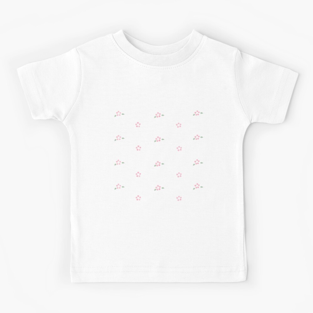 Cute Coquette pale pink flowers Kids T-Shirt for Sale by JuneNostalgia