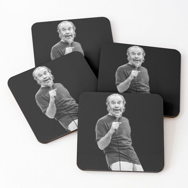 Item preview, George Carlin - BW Photograph designed and sold by ConcertImages.
