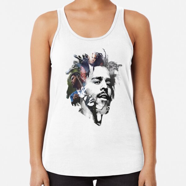 Kleding Gender-neutrale kleding volwassenen Tops & T-shirts Tanktops J Cole geïnspireerd jersey stijl tank top. 