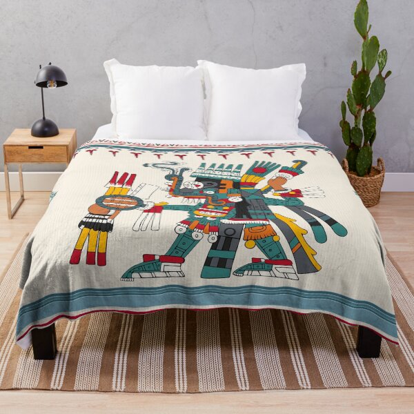 Item preview, Tlaloc - Aztec God Of Rain Duvet designed and sold by Aztectees.